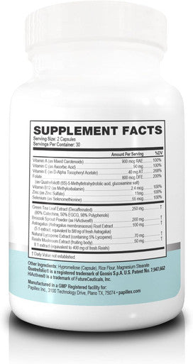 Dietary Supplement Tablets By Papillex - All Natural Immune Support - Immunity Defense - Best Immune System Booster - Organic 60 Capsules Bottle (Single Bottle)