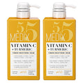 Medix 5.5 Vitamin C Skin Care Cream Face & Body Dry Skin Rescue Lotion Infused W/ Turmeric, Vitamin E, & Ginger. Firming & Brightening Moisturizer For Age Spots & Sun Damaged Skin, 15 Fl Oz (2-Pack)