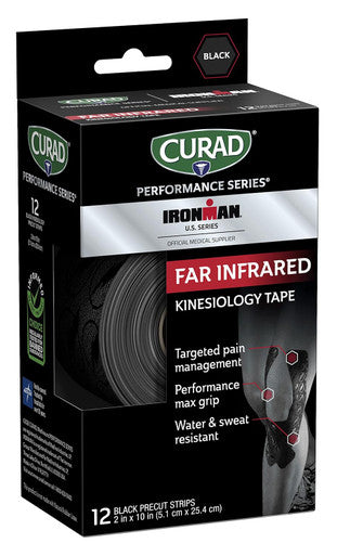 Curad Performance Series Far Infrared Kinesiology Tape Black