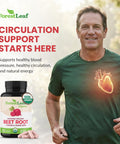 Forestleaf Usda Organic Beet Root Capsules - Beetroot Supplement 1000Mg 20 1 Extract W/Ginger Grape Seed - Support Blood Pressure Nitric Oxide Flow Circulation - Made In Usa 120 Caps