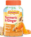 Emergen-C Citrus-Ginger Gummies, Turmeric and Ginger, Immune Support Natural Flavors with High Potency Vitamin C, 36 Count