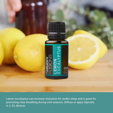Nature s Fusions Lemon Eucalyptus 100% Pure and Essential Oils 15 mL