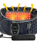Hongjing Red Light Massage Decompression Belt For Instant Lower Back Pain Relief Pump Up Lumbar Support Brace Inflatable Back Reliever With Electric Pump One Sizes Fits 29-49 Waist