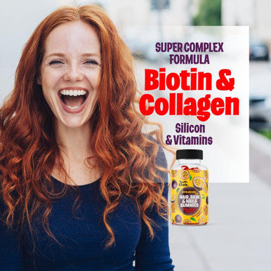 70 Hair Gummies Biotin 6000Mcg Collagen Silicon Paba & Multivitamins Hair Skin And Nails Vitamins Gummy For Women B Complex Folic Acid 400Mcg Vitamin A C D E & Zinc For Hair Growth Pectin-Based