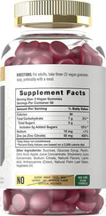 Zinc 50Mg Gummies | 150 Count | Vegan, Non-Gmo And Gluten Free Formula | Zinc Citrate Dietary Supplement | By Carlyle