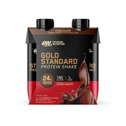 Optimum Nutrition Gold Standard 24g Protein Shake, Vanilla, 12 Ct
