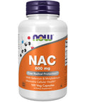 Now Food NAC, (N-Acetyl Cysteine), 600 mg, 100 Veggie Caps