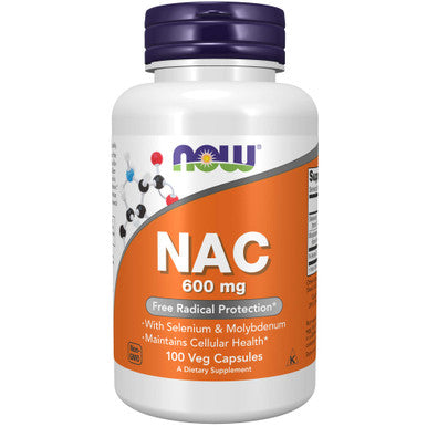 Now Food NAC, (N-Acetyl Cysteine), 600 mg, 100 Veggie Caps
