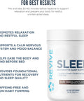 Revive Md Sleep Support Supplement For Adults Honey Lemon - Sleep Supplements With Magnesium (Glycinate) Inositol Glycine & L-Theanine - Promotes Relaxation & Sleep Health