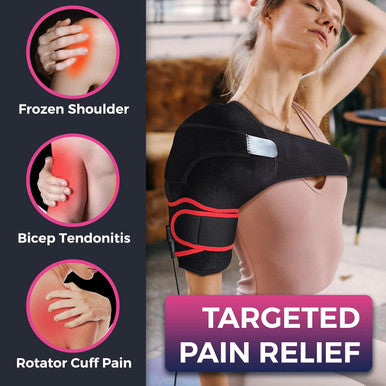 Creatrill Shoulder Heating Pads, Low Voltage Fast Heating Shoulder Brace For Pain Relief, Heated Shoulder Wrap For Rotator Cuff, Frozen Shoulder, Shoulder Dislocation