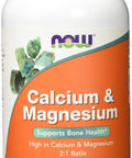 Now Foods Calcium and Magnesium I Ratio 2 to 1 I Highly Potentiated I 250 Tablets I Vegetarian I Vegan