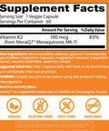 Doctor'S Best Natural Vitamin K2 Mk7 With Menaq7 Multivitamins 100 Mg 60 Veggie Capsules