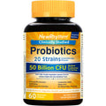 NewRhythm Probiotics 50 Billion CFU 20 Strains 60 Veggie Capsules
