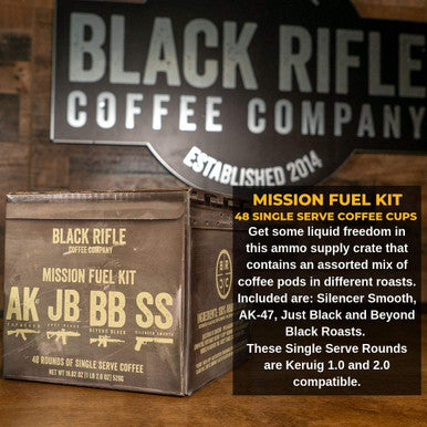 Black Rifle Coffee Company Supply Drop Variety Pack With Silencer Smooth Ak Espresso Just Black And Beyond Black Blends 48 Coffee Pods