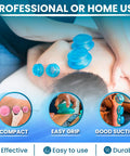 8 Cups Silicone Cupping Therapy Set Professional Massage Cupping Cups For Cupping Therapy Cupping Kit For Massage, Myofascial Release, Cellulite Reduction (Lure Blue)