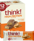 think! Protein Bars, High Protein Snacks, Gluten Free, Kosher Friendly,Variety Pack, Nutrition Bars, 2.1 Oz per Bar, 12 Count (Packaging May Vary)