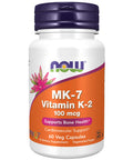 Now Foods, K2, Mk-7 Vitamin K-2, 100 Mcg, 60 Veg caps