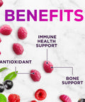 Nature'S Nutrition Zinc Gummies for Adults 50 mg - High Absorption Bone Skin & Immune Health Support Gummy & Antioxidant Chewable Supplement - Non-GMO Vegan & Gluten Zinc Vitamin Mixed Berry Flavor - 120 Gummies