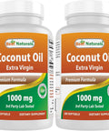 Best Naturals Extra Virgin Coconut Oil 1000 mg Softgel, 180 Count