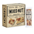 South 40 Snacks Crunchy Nut Bars, Mix of 6 Variety Pack, Touch of Honey, Natural Protein (40g Bar, Pack of 12)