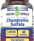 Amazing Nutrition Formulas Chondroitin Sulfate 1200 mg Per Serving Supplement | Capsules | Non-GMO | Gluten | Made in USA (120 Count)