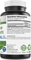 Brieofood Calcium Pyruvate 1500mg per Serving 240 Vegetarian Capsules
