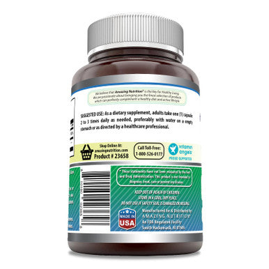 Amazing Formulas Gaba (Gamma Aminobutyric Acid) With Vitamin B6 500Mg 200 Capsules Supplement | Non-Gmo | Gluten Free | Made In Usa