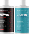 Extra Strength Biotin Shampoo And Conditioner - Volumizing Shampoo And Conditioner Set For Dry Damaged Hair - Moisturizing Biotin Collagen Hair Conditioner And Sulfate Shampoo For Thinning Hair