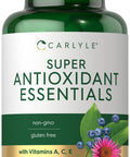 Antioxidants Supplement | 100 Caplets | Nutritional Complex | Vitamin A, C, E | Non-Gmo, Gluten Free Formula | By Carlyle
