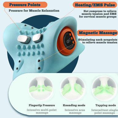 Neck Massager, Shiatsu Neck Massager With Heat Electric Shoulder & Cervical Massage For Pain Relief Deep Tissue Massage Pillow, 26 Angle Cervical Traction Device