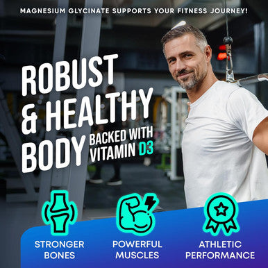 JOYLI Nutrition Magnesium Glycinate Gummies with Vitamins B6, B12 & D3 - 60 Gummies