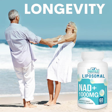 Liposomal Nad+ Supplement 1000 Mg Highest Nad Pontecy Max Absorption Pure Nad Supplement Energy And Dna Repair, Aging Defense, Brain Function 120 Softgels
