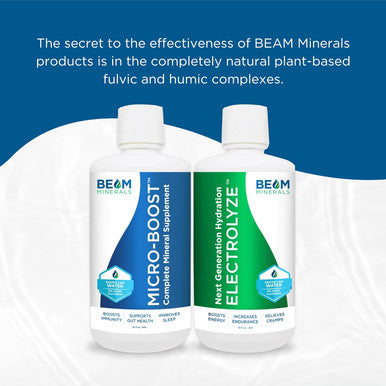 Beam Minerals Micro-Boost Humic Mineral Blend Plant-Based Multi Minerals Supplement & Electrolytes Liquid Micronutrients Supplements Deficiency Support Pure Natural Antioxidant Keto Friendly