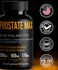 ADDOT WELLLIFE Prostate Max, Prostate Health Supplement for Men with Saw Palmetto Plus 30 Herbs, Vitamins, Minerals, 90 Capsules, Restore Prostate Wellness, Urinary Health, Reduce Bathroom Trips