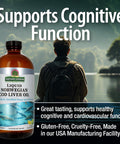 Nature'S Answer Cod Liver Oil Liquid Supplement 16-Fluid Ounces | Promotes a Healthy Heart & Brain | Cognitive and Cardiovascular Support | Great Tasting (Pack of 1)