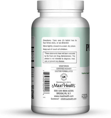 Maxi Health Pure-C-Bio 600 - with Bioflavonoids - Immune & Capillary Support - 90 Tablets - Kosher
