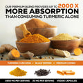 Nature'S Nutrition Turmeric Curcumin Supplement with BioPerine 95% Curcuminoids 2600mg with Black Pepper for Best Absorption Bottled in USA Best Natural Vegan Joint Support Nature's Non-GMO Tumeric - 240 Capsules