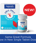 Hyland's Decongestant and Sinus Relief, Inflammation Supplement, Relief of Cold and Fever Symptoms, s #4 Cell Salt Ferrum Phos 6X Tablets, 100 Count