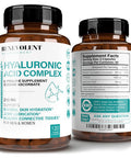 Premium Hyaluronic Supplements 250mg - With 200mg Vitamin C & 1000mg L Proline, Non-GMO 120 Capsules, Anti Aging, Promotes Youthful Healthy Skin, Supports Healthy Connective T and Joints