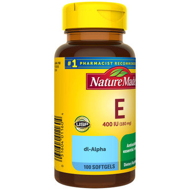 Nature Made E Vitamin 400 Iu 100 Liquid Softgels