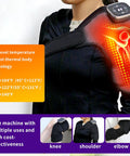Shoulder Brace, Knee & Elbow Heating Pad Massager Portable Electric Rechargeable For Pain Relief & Deep Tissue Suitable For Men & Women Ideal For Home, Office, Or Trave.