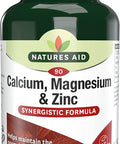 Natures Aid Calcium Magnesium and Zinc Maintain Normal Bones Teeth and Muscle Function Vegan 90 Tablets