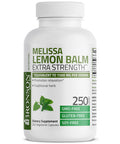Bronson Melissa Lemon Balm Extra Strength, Non-Gmo, 250 Vegetarian Capsules