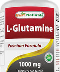 Best Naturals L-Glutamine 1000mg Fuel for Workout (Non-GMO) Tablets 180 Count