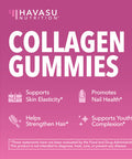 Havasu Nutrition Collagen Gummies For Women And Men With 2500Mcg Biotin Zinc Vitamin C & E - Hydrolyzed Collagen Gummies For Hair Skin & Nail Support - Biotin And Collagen Gummies - Lemon Flavor 30 Servings