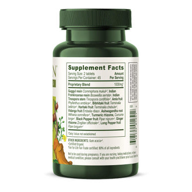 Banyan Botanicals Joint Support Organic Joint Supplement With Turmeric, Amla & Guggulu Resin For Healthy Joints & Comfortable Movement* 90 Tablets Non-Gmo, Sustainably Sourced, Vegan