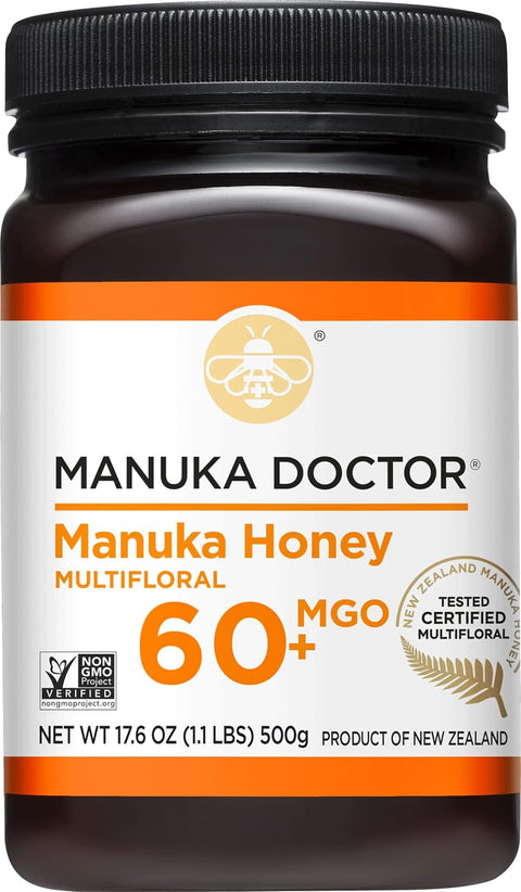 Manuka Doctor - MGO 325+ Manuka Honey Monofloral, 100% Pure New Zealand Honey. Certified. Guaranteed. Raw. Non-GMO (8.75 oz)