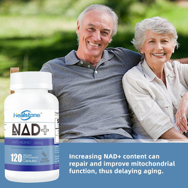 Nad+ Dietary Supplement 200Mg Capsules For Women And Men, Anti Aging, Dna Repair, Metabolic Activator, Energy And Brain Function, -Nicotinamide Adenine Dinucleotide, 60 Days Supply, 120Count