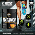 6AM Run Marathon Running Supplements for Endurance and Stamina Amino Energy with BCAAs for a Clean Pre Running Fuel No Jitters Marathon Essentials Peach Mango 40 Servings