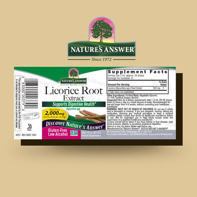 Nature'S Answer Licorice Root Liquid Supplement 1 Fluid Ounce | Daily Digestion Support | Natural Immune Booster | Promotes Healthy Lungs
